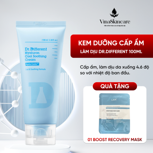 Kem Dưỡng Dr Different Cấp Ẩm Làm Dịu Tức Thì - Hyaluron Cool Soothing Cream 100ml